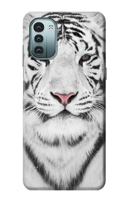 S2553 White Tiger Case For Nokia G11, G21