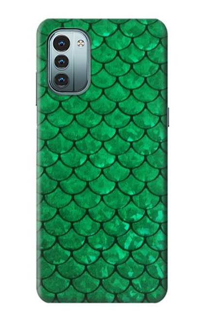 S2704 Green Fish Scale Pattern Graphic Case For Nokia G11, G21