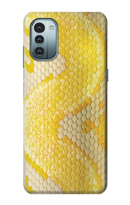 S2713 Yellow Snake Skin Graphic Printed Case For Nokia G11, G21