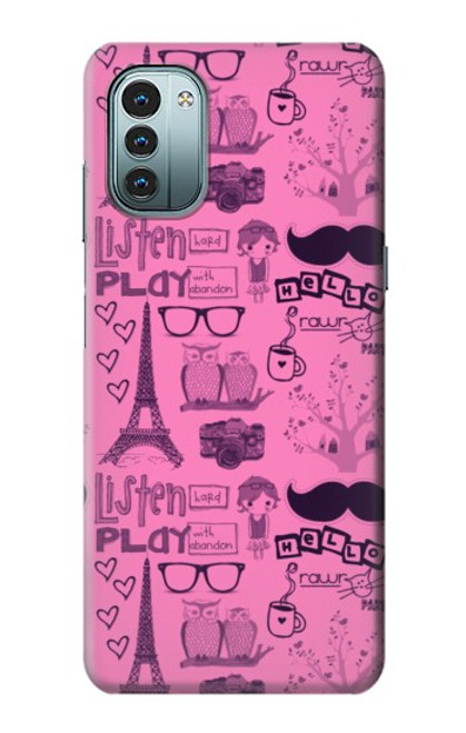 S2885 Paris Pink Case For Nokia G11, G21