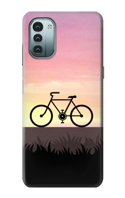 S3252 Bicycle Sunset Case For Nokia G11, G21