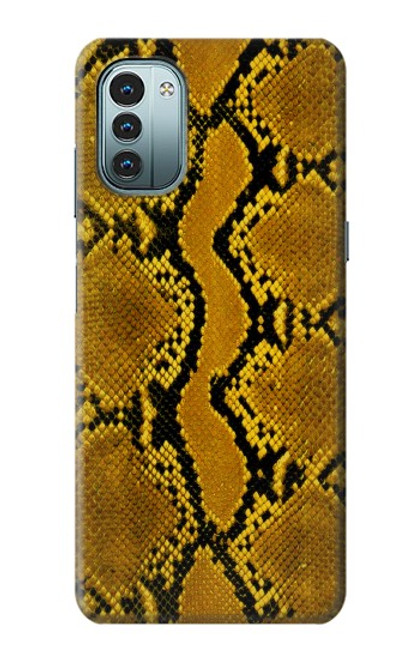 S3365 Yellow Python Skin Graphic Print Case For Nokia G11, G21