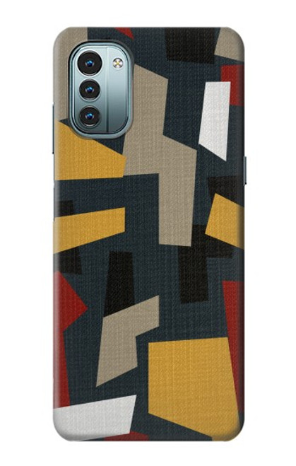 S3386 Abstract Fabric Texture Case For Nokia G11, G21