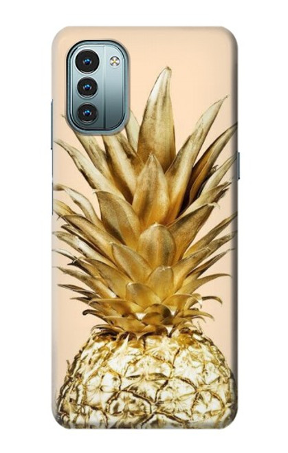 S3490 Gold Pineapple Case For Nokia G11, G21