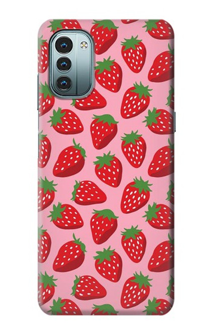 S3719 Strawberry Pattern Case For Nokia G11, G21