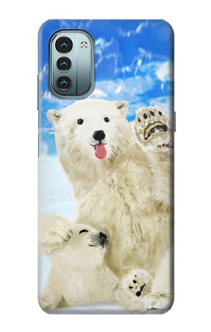 S3794 Arctic Polar Bear and Seal Paint Case For Nokia G11, G21