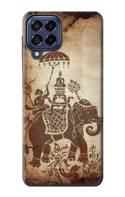 S2102 Thai Art Buddha on Elephant Case For Samsung Galaxy M53