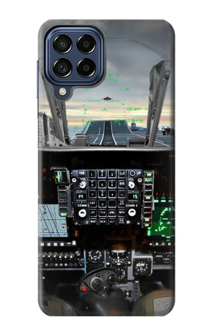 S2435 Fighter Jet Aircraft Cockpit Case For Samsung Galaxy M53