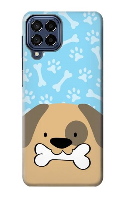 S2669 Cute Dog Paws Bones Cartoon Case For Samsung Galaxy M53