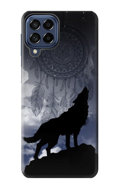 S3011 Dream Catcher Wolf Howling Case For Samsung Galaxy M53