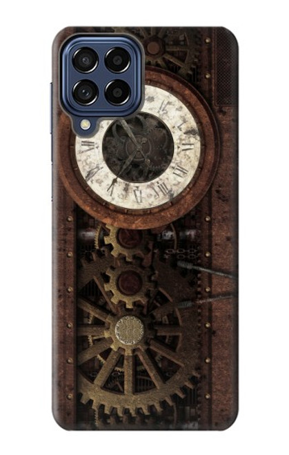 S3221 Steampunk Clock Gears Case For Samsung Galaxy M53