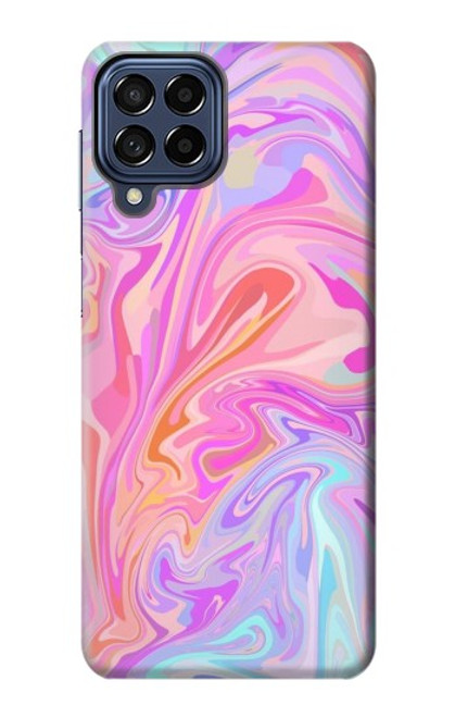 S3444 Digital Art Colorful Liquid Case For Samsung Galaxy M53