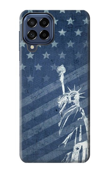 S3450 US Flag Liberty Statue Case For Samsung Galaxy M53