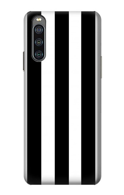 S2297 Black and White Vertical Stripes Case For Sony Xperia 10 IV