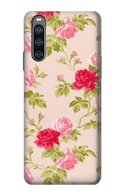 S3037 Pretty Rose Cottage Flora Case For Sony Xperia 10 IV