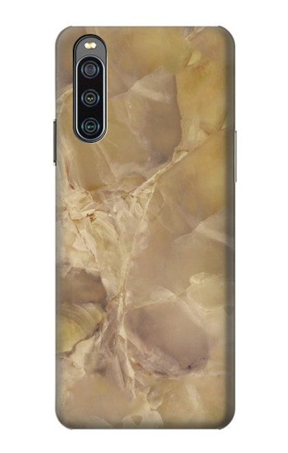 S3240 Yellow Marble Stone Case For Sony Xperia 10 IV