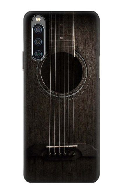 S3834 Old Woods Black Guitar Case For Sony Xperia 10 IV