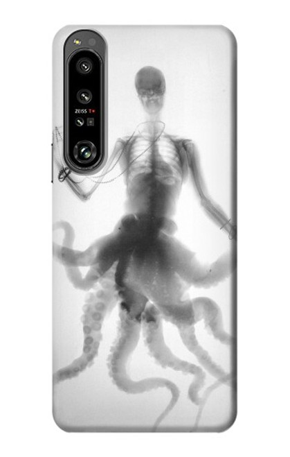 S1432 Skull Octopus X-ray Case For Sony Xperia 1 IV