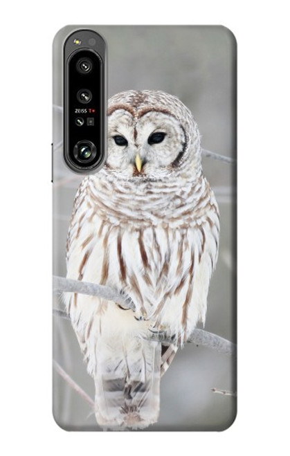 S1566 Snowy Owl White Owl Case For Sony Xperia 1 IV