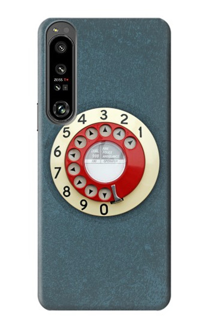 S1968 Rotary Dial Telephone Case For Sony Xperia 1 IV