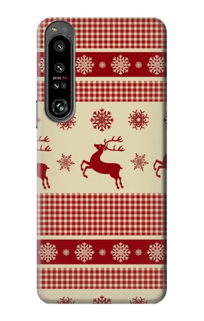 S2310 Christmas Snow Reindeers Case For Sony Xperia 1 IV