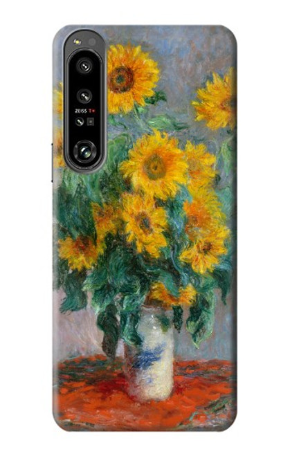 S2937 Claude Monet Bouquet of Sunflowers Case For Sony Xperia 1 IV