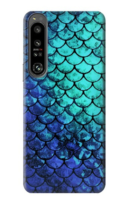 S3047 Green Mermaid Fish Scale Case For Sony Xperia 1 IV