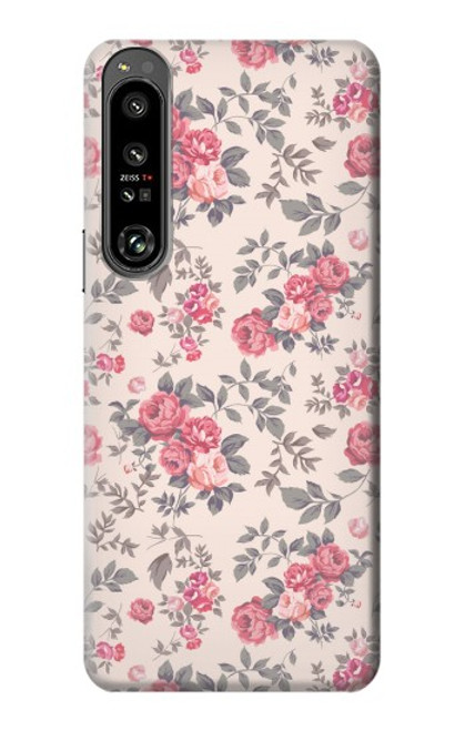 S3095 Vintage Rose Pattern Case For Sony Xperia 1 IV