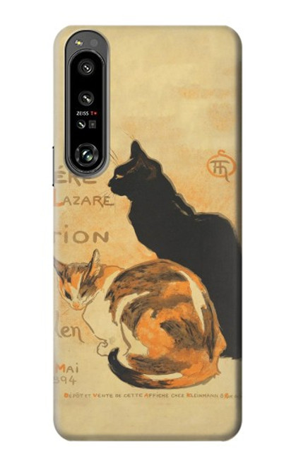 S3229 Vintage Cat Poster Case For Sony Xperia 1 IV