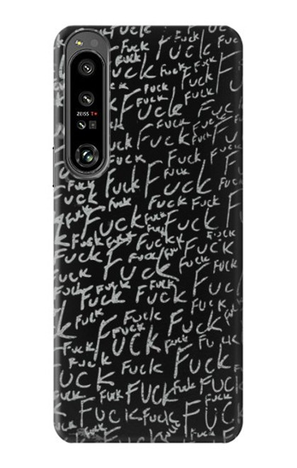 S3478 Funny Words Blackboard Case For Sony Xperia 1 IV