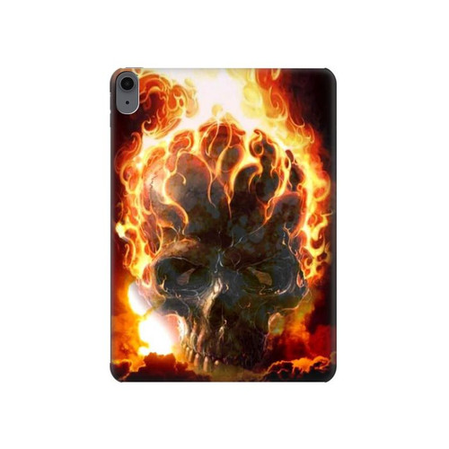 S0863 Hell Fire Skull Hard Case For iPad Air (2020, 2022), Air 11 (2024,2025,2026), Pro 11 (2022)