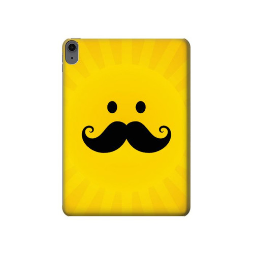S1145 Yellow Mustache Sun Hard Case For iPad Air (2020, 2022), Air 11 (2024,2025,2026), Pro 11 (2022)