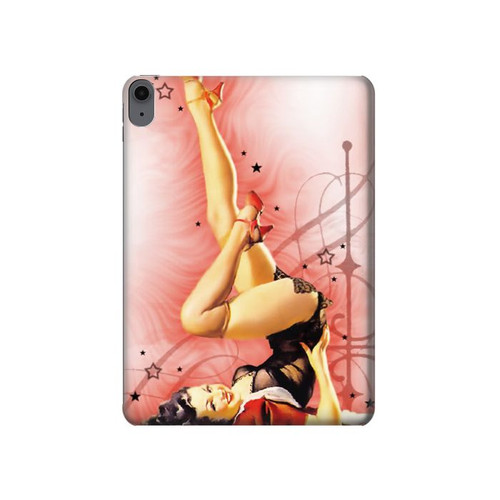 S1669 Pinup Girl Vintage Hard Case For iPad Air (2020, 2022), Air 11 (2024,2025,2026), Pro 11 (2022)