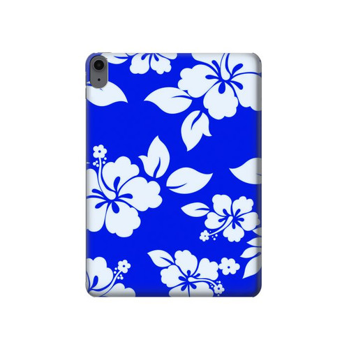 S2244 Hawaiian Hibiscus Blue Pattern Hard Case For iPad Air (2022,2020, 4th, 5th), iPad Pro 11 (2022, 6th)