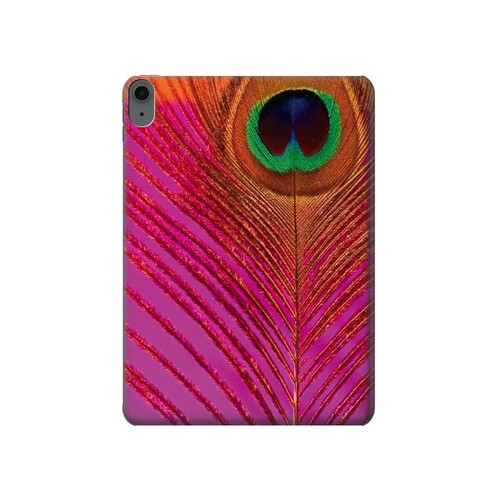 S3201 Pink Peacock Feather Hard Case For iPad Air (2020, 2022), Air 11 (2024,2025,2026), Pro 11 (2022)