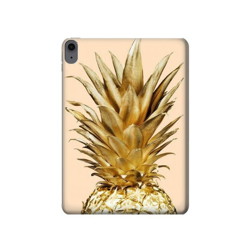 S3490 Gold Pineapple Hard Case For iPad Air (2020, 2022), Air 11 (2024,2025,2026), Pro 11 (2022)