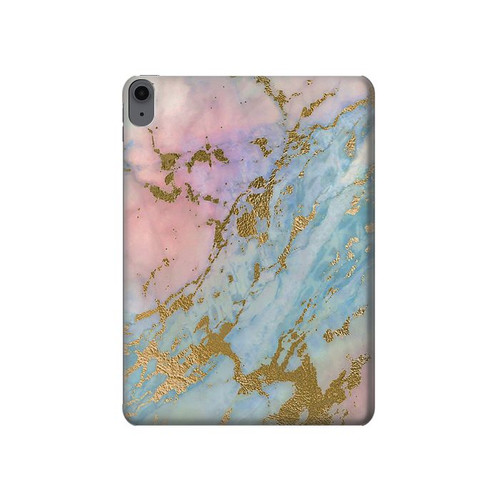 S3717 Rose Gold Blue Pastel Marble Graphic Printed Hard Case For iPad Air (2022,2020, 4th, 5th), iPad Pro 11 (2022, 6th)