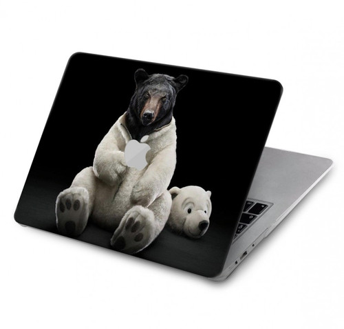 S0878 Black Bear Hard Case For MacBook Air 13″ (2022,2025) - A2681, A3113, A3240