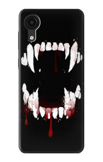 S3527 Vampire Teeth Bloodstain Case For Samsung Galaxy A03 Core