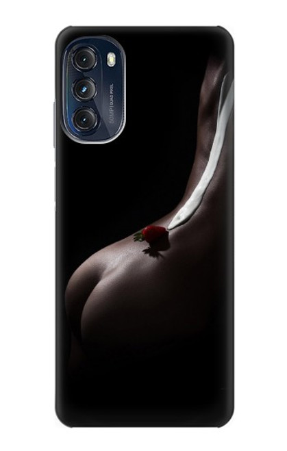 S0546 Sexy Cream Strawberry Case For Motorola Moto G (2022)