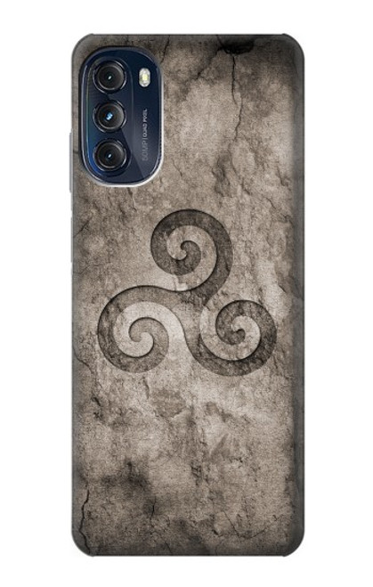 S2892 Triskele Symbol Stone Texture Case For Motorola Moto G (2022)