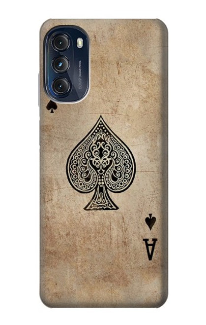 S2928 Vintage Spades Ace Card Case For Motorola Moto G (2022)