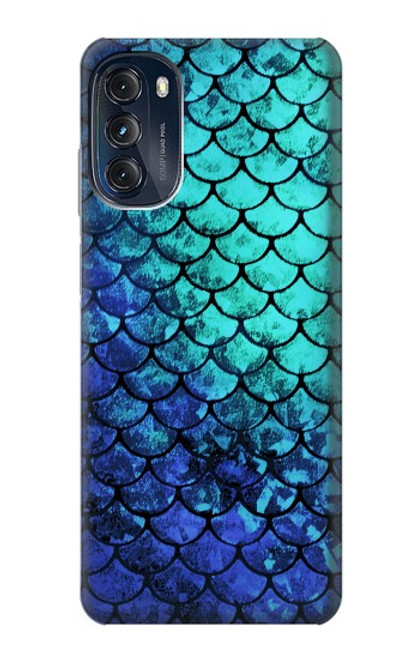 S3047 Green Mermaid Fish Scale Case For Motorola Moto G (2022)