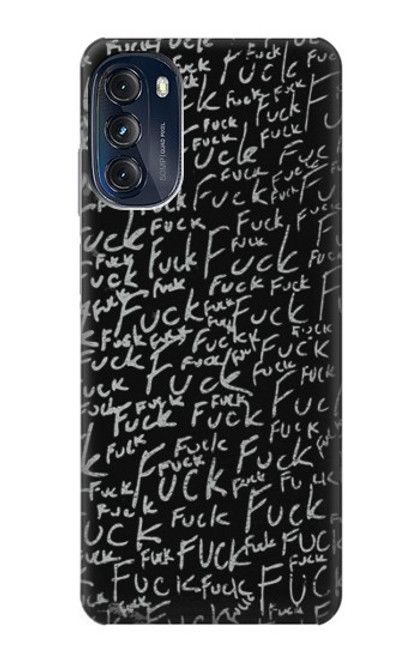 S3478 Funny Words Blackboard Case For Motorola Moto G (2022)