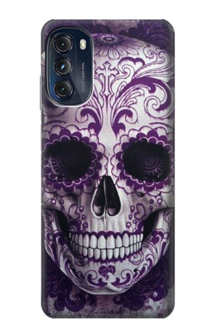 S3582 Purple Sugar Skull Case For Motorola Moto G (2022)