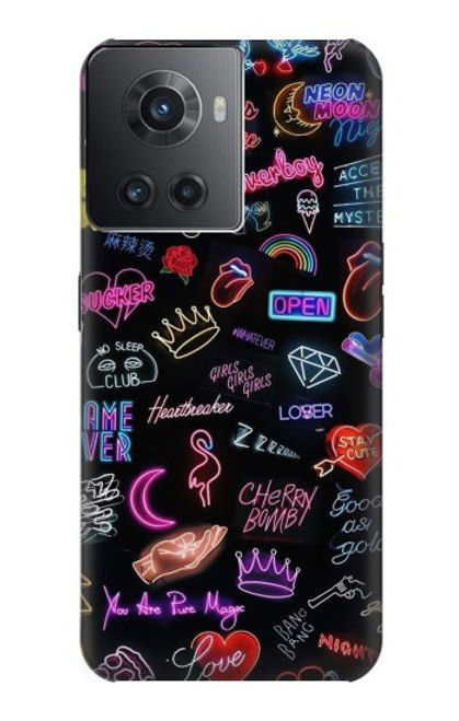 S3433 Vintage Neon Graphic Case For OnePlus Ace