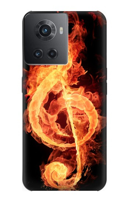 S0493 Music Note Burn Case For OnePlus 10R