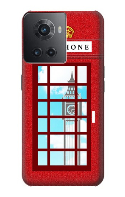 S2059 England British Telephone Box Minimalist Case For OnePlus 10R