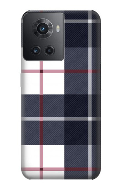 S3452 Plaid Fabric Pattern Case For OnePlus 10R