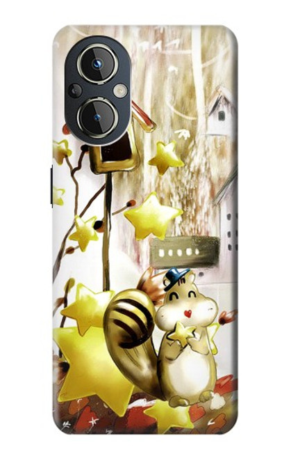 S0109 Cute Squirrel Cartoon Case For OnePlus Nord N20 5G